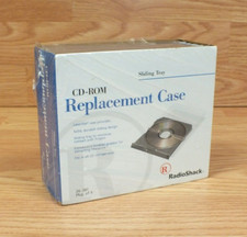 Vintage Radio Shack 26-381 CD Rom Replacement Case Sliding Tray Pack of 5