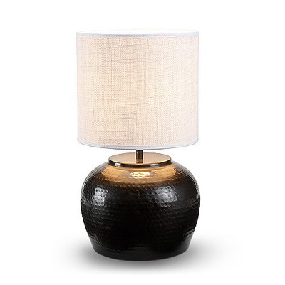 Weathered Copper Hammered Metal Side Table Accent Lamp 10066073337 Ebay