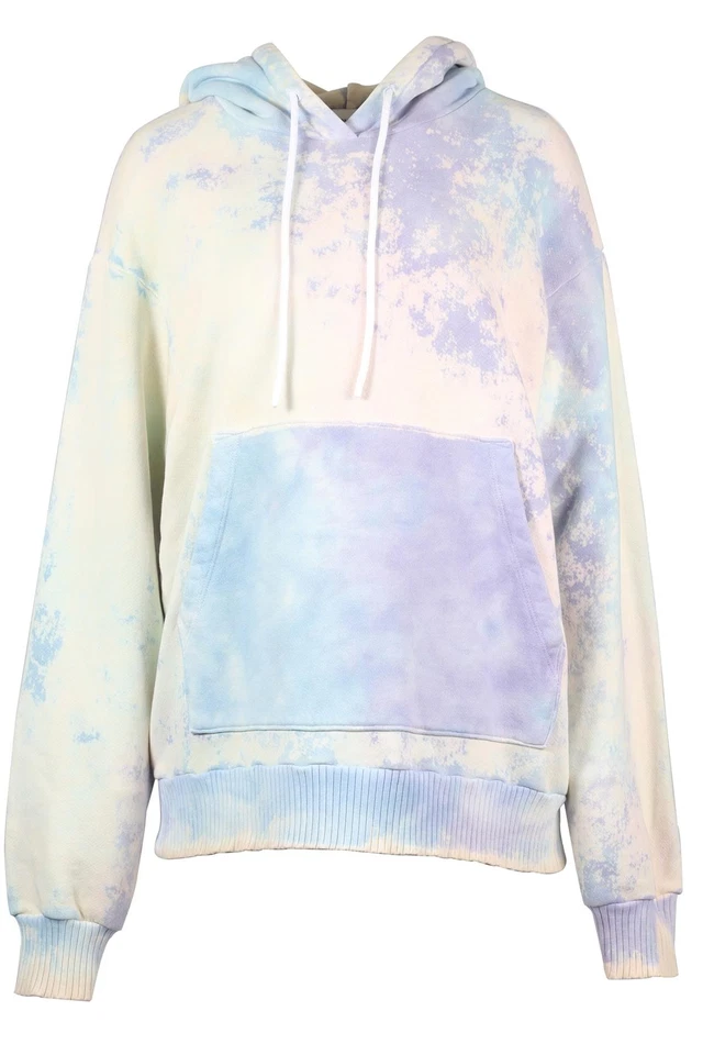 COTTON CITIZEN BLUE AND PURPLE COTTON HOODIE MEDIUM