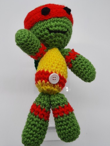 Hand Made Crochet Teenage Mutant Ninja Turtle Plush Free Shipping - 第 1/4 張圖片