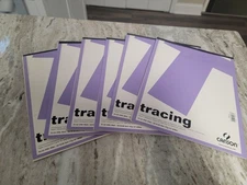 Lot of 6 Canson 9x12 Fine Transparent Textured Tracing Paper Preowned Vintage
