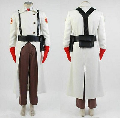 TF2 Team Fortress II 2 Medic Suit Outfit Uniform Cosplay Costume Halloween