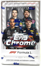 (FACTORY SEALED) 2021 TOPPS CHROME FORMULA 1 F1 RACING HOBBY BOX CASE AUTO