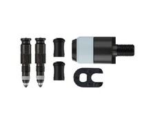Schwalbe Clik Conversion Kit For Presta Valves w/ Clik Pump Head Adapter Black 