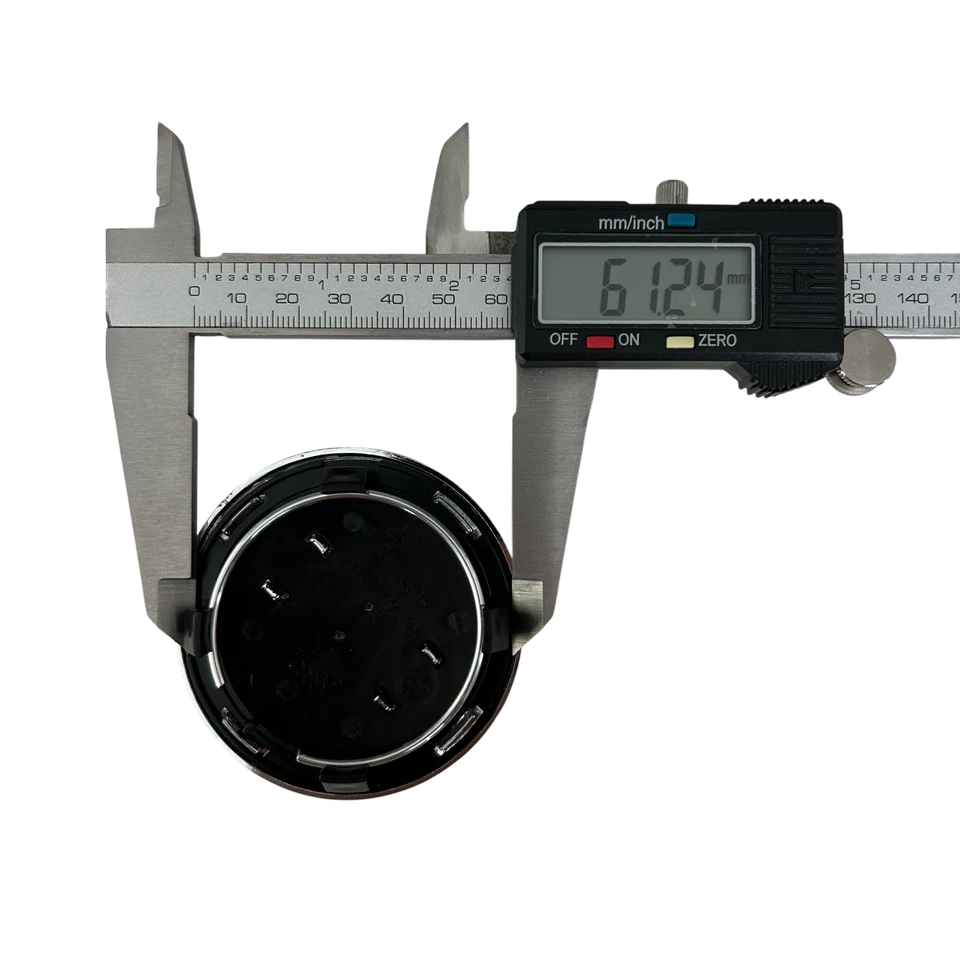 Центральные колпаки колес Audi 69 мм черные хромированные 4 шт для A3 A4 A6 Q3 Q5 TT - Изображение 4 из 4