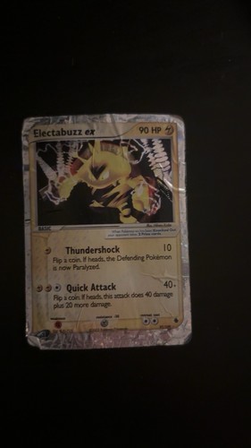 Electabuzz ex 97/109 - Ruby & Sapphire *VERY DMG* Holo Pokemon Card