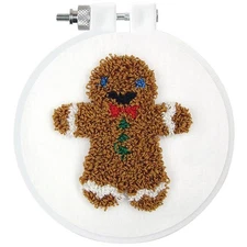 DIY Design Works Gingerbread Man Punch Needle Craft Kit