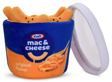iscream Kraft Macaroni & Cheese 6.5" x 6" Pillow Set with 4 Plushie Macaroni ...