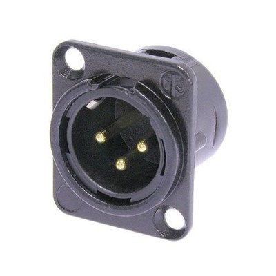 Neutrik NC3MD-L-B-1 Chassisstecker - Einbaubuchse
