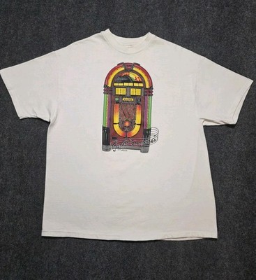 Vintage 90s T-Shirt Size XL Jukebox  Single Stitch USA Route 66 Get Your Kicks