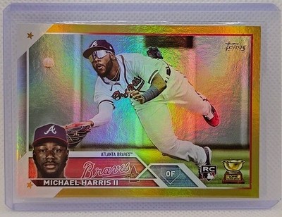 Michael Harris Gold Foil  II Rookie 2023 Topps Series 1 Michael Harris II #226