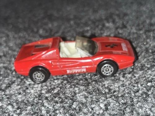 CORGI Juniors Vintage Diecast Toy Car Ferrari 308 GTS 1/64 Red Roadster  #205