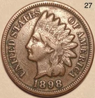 1898 Indian Head Penny Cent