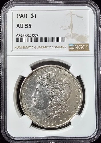 1901 Morgan Dollar AU-55 NGC COLLECTION VIDEO