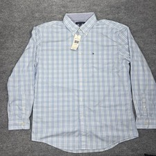 Tommy Hilfiger Men's Dress Shirt Light Blue Size XL