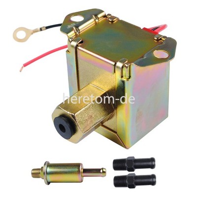 Universal Electric Fuel Pump Inline Low Pressure 12V 2.5-4PSI GAS Diesel E8012S