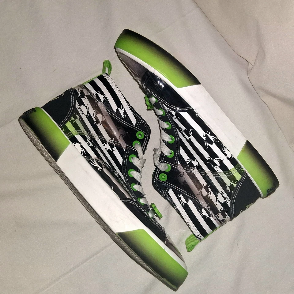 Ground Up Beetlejuice 高帮运动鞋女式 7 男式 5.5 LIME 绿色 — 第 4/4 张图片