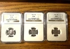 1962 ROOSEVELT 10C PF66 NGC 3 COINS