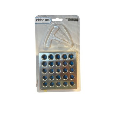 Ebbe Pro Square Drain Cover E4404 Brushed Nickel 