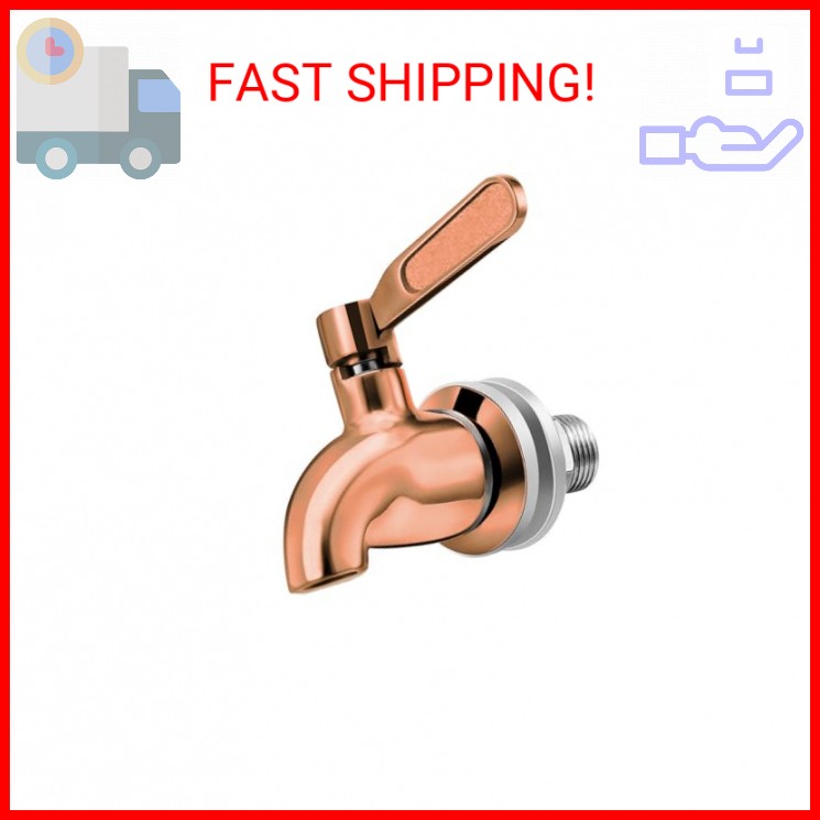 Vila Beverage Dispenser Replacement Spigot, Stainless Steel No-Rust Spout, BPA F