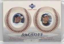 2003 Upper Deck Game Face Faceoff Mike Piazza Roger Clemens #190 HOF 0zc4