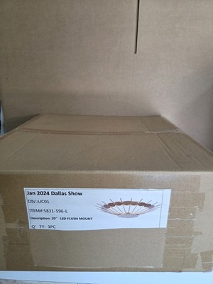 Minka Lavery Capieso LED 20 inch Elara Gold Flush Mount Ceiling Light 5831-596