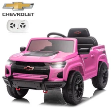 12V Kids Ride On Car, Licensed Chevrolet Colorado Powered Electric Car w/Remote