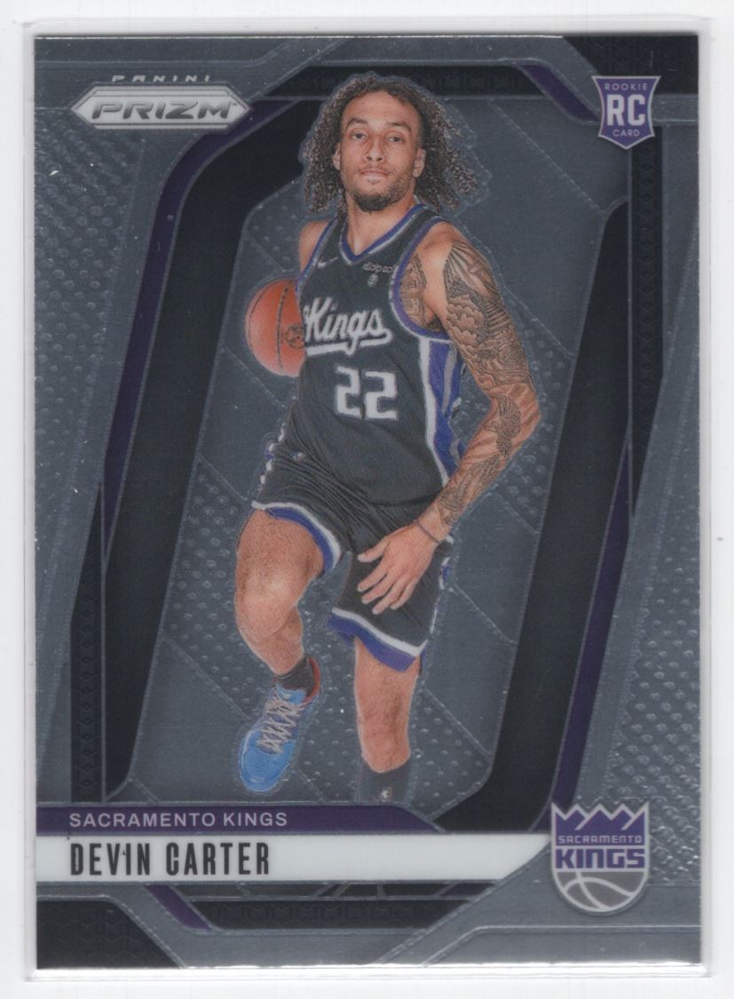 #231 2024-25 Panini Prizm Base = Devin Carter Rookie Sacramento Kings