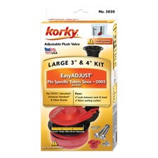 Korky 5030BP Adjustable Flapper and Flush Valve Kit 3 in. for American Standard