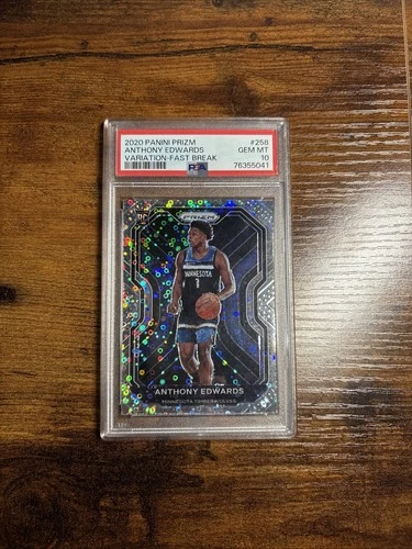 2020-21 Panini Prizm - Rookie Variation Anthony Edwards #258 Fast Break Prizm RC