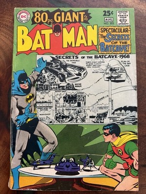 BATMAN 203 DC Comics 1968 - 80-Page Giant! NEAL ADAMS Cover VG+ 4.5