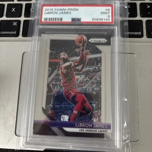 LeBron James 2018 Panini Prizm PSA 9 NBA Lakers Great looking card!