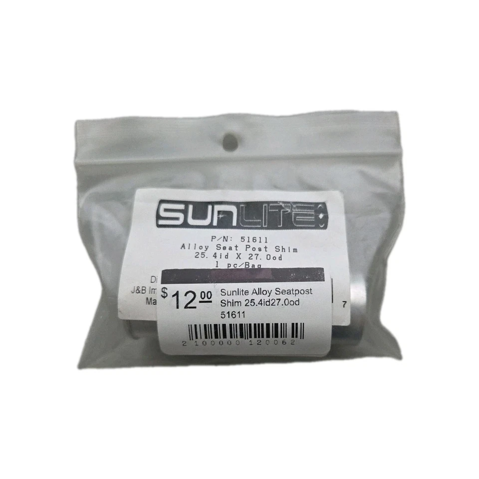 Cuña de tija de sillín de aleación Sunlite 25,4id 27,0od  Foto 3 de 3