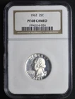 1962 Washington Quarter NGC PF68 Cameo #a