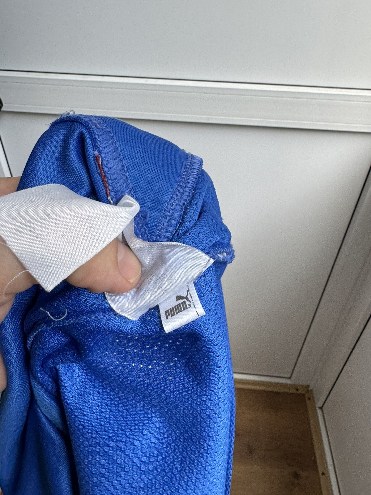 Italy Soccer Jersey Size XL  National Team Puma Mens Blue 2008/2009 thumbnail 4