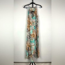 Two by Vince Camuto Tribal Beat Safari Zebra High Low Faux Wrap Midi Dress Sz S