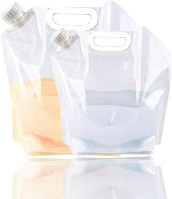 3 PACK - Portable Collapsible Water Carrier Canteen BPA Free 5 Liter Food Grade
