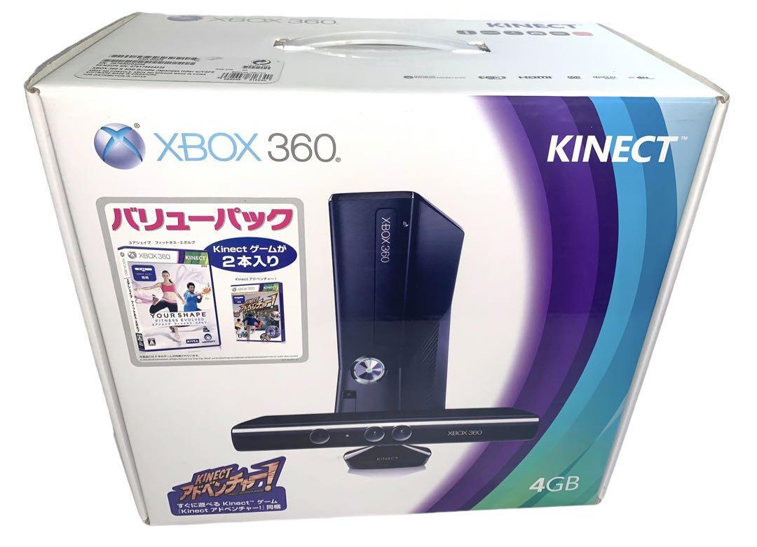 Xbox 360 4GB + Kinect バリューパック すぐに遊べるセット