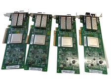 4 X QLOGIC QLE2562-HP 8Gbps Dual Port Fiber Channel Low Profile Adapter w SFP'S