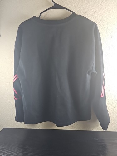 Armani Black Sweatshirt w/ Black & Red Lettering Size Small - Great Condition - Picture 8 of 9