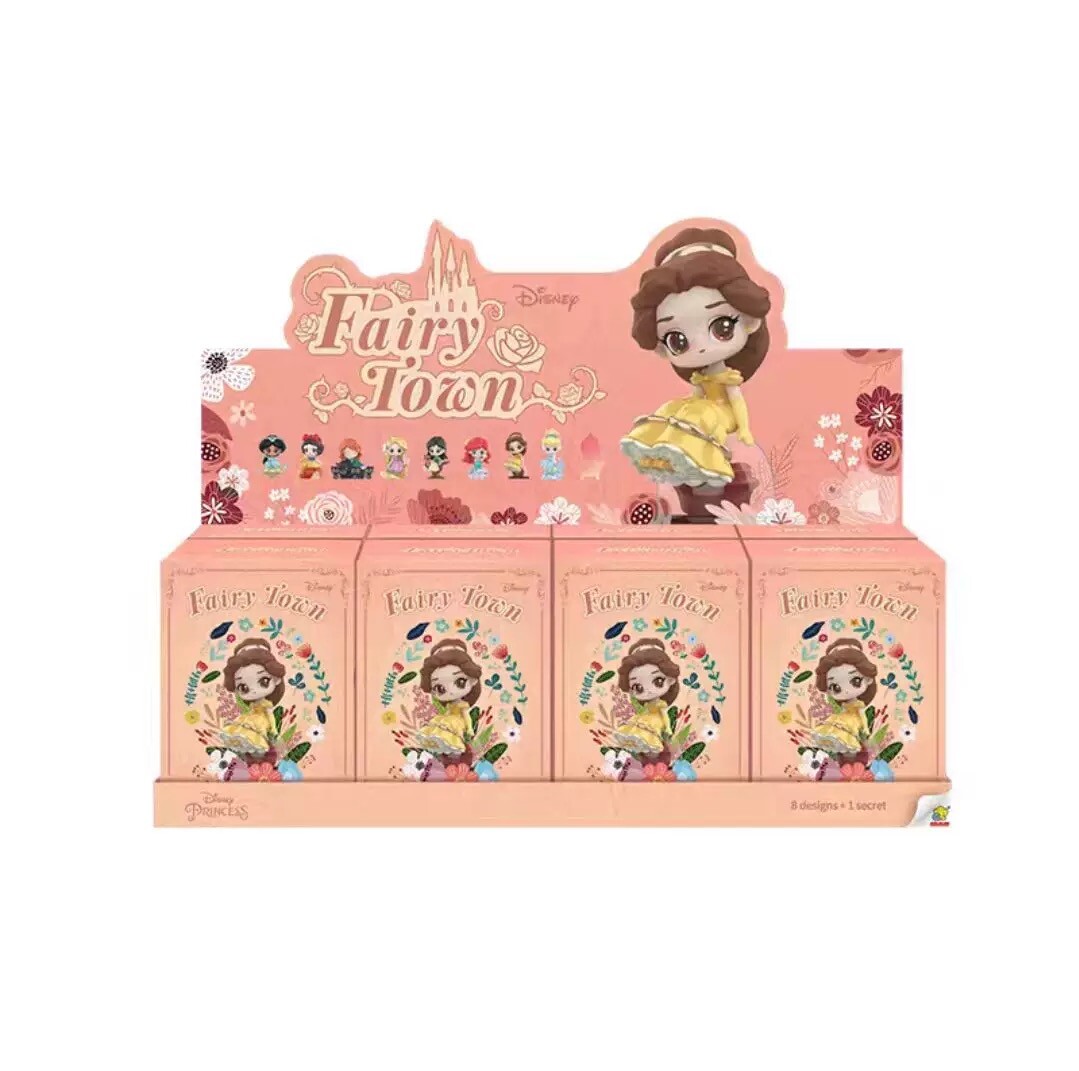 TOPTOY Disney Princess Fairy Town Series Blind Box Figures Set of 8 pcs Sealed