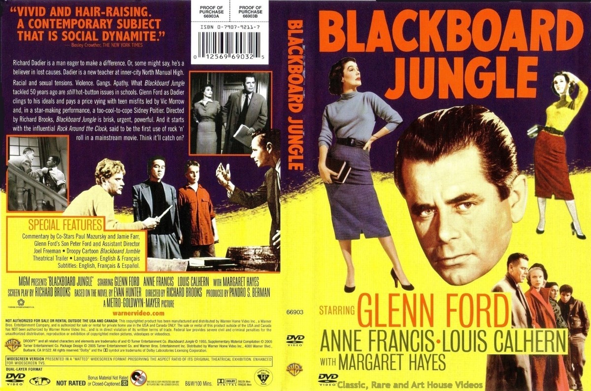 Blackboard Jungle ~ DVD ~ Glenn Ford, Anne Francis (1955