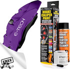 PURPLE Brake Caliper Paint Kit E-TECH For Car Bike Engine Bay Block Cover+CP