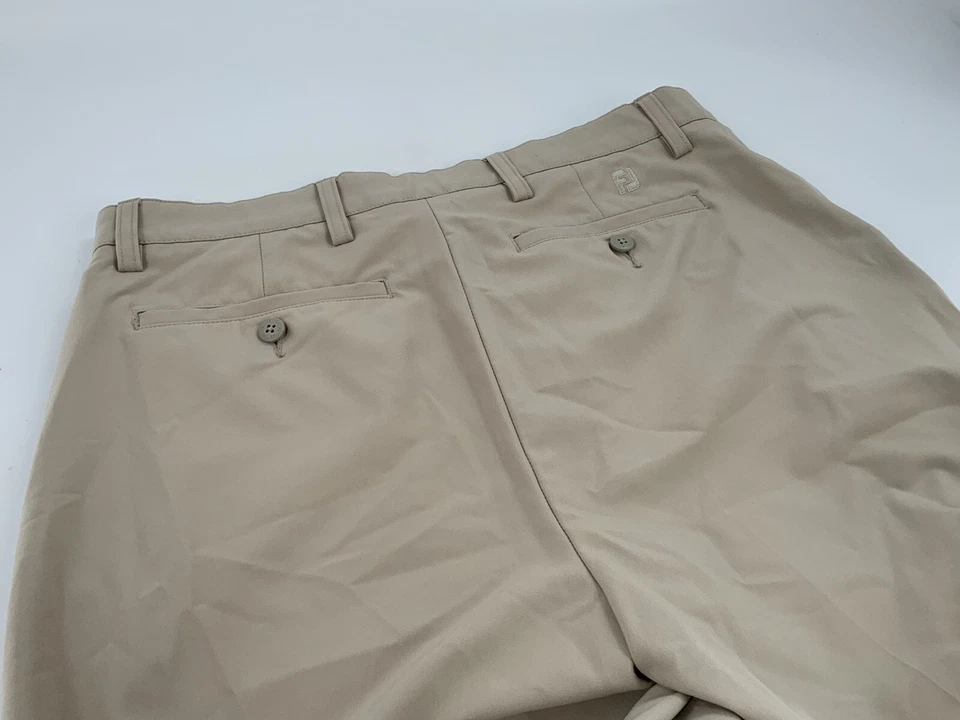 Pantalones de golf FootJoy para hombre 34x29 tostados polielastizados frente plano LNWOT YGI K2-144 Foto 4 de 4