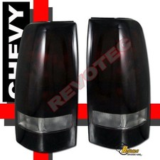 1999-2002 Chevy Silverado 99-03 Gmc Sierra 1500 2500 Pickup Dark Red Tail Lights