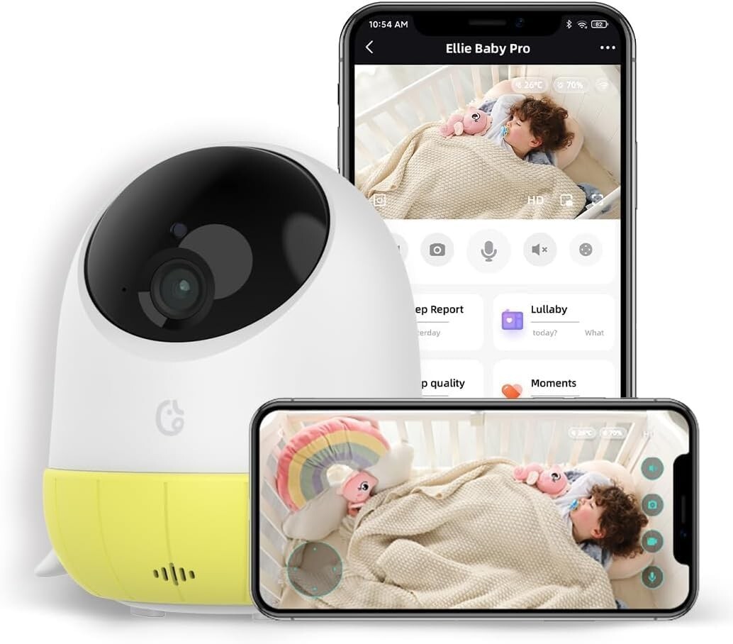 Baby Monitor with Camera, Face Alert, Auto Photo Capture & Audio-image