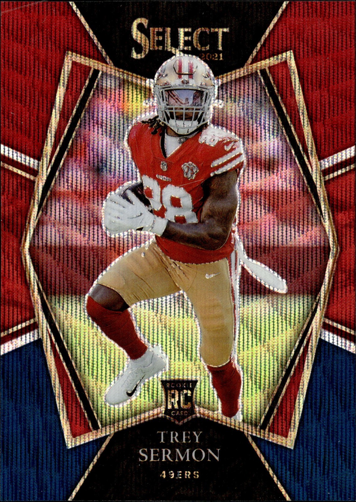 2021 Panini Select Trey Sermon Tri-Color Prizm Rookie /199 #168