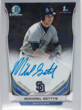 2014 Bowman Chrome Draft Draft Pick Autographs #BCAMG Michael Gettys Auto - NM