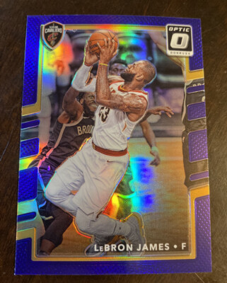 2017-18 PANINI DONRUSS OPTIC #27 LEBRON JAMES PURPLE PRIZM
