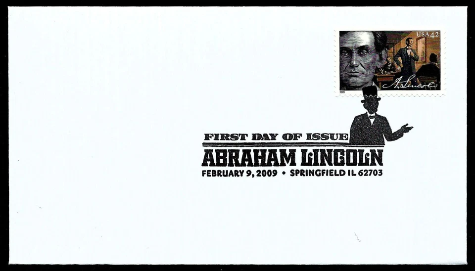 USA, SCOTT # 4380-4383, SET 4 FDC COVERS ABRAHAM LINCOLN READY FOR CACHET 2009 - Image 3 of 4